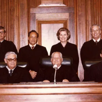 Image: Judge Susan Harrell Black, at her 1979 investiture in the Middle District of Florida.