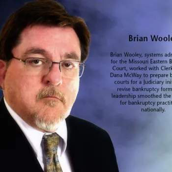 Brian Wooley, systems administrator for the Missouri Eastern Bankruptcy Court.