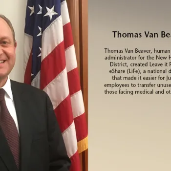 Thomas Van Beaver, human resources administrator for the New Hampshire District.