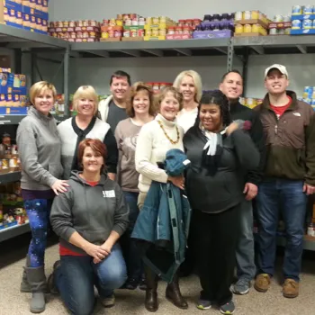 The Southern District of Illinois collects canned goods for the local food pantry. 