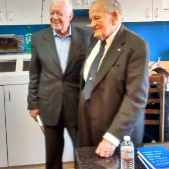 President Carter and U.S. District Judge S. Arthur Spiegel