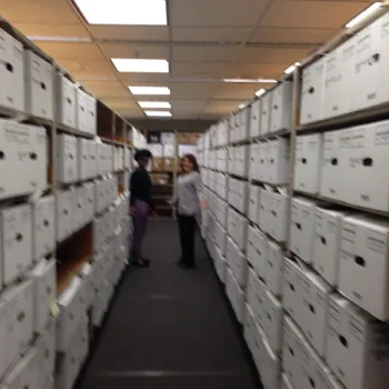 Before:  Boxes of case files line the shelves at the U.S. Bankruptcy Court for the Southern District of New York had a room filled with files.