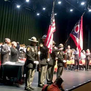 Naturalization ceremony at Miami University of Ohio. 