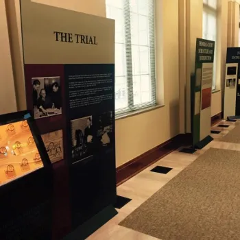 Displays show how federal courts work, and discuss famous cases heard in Oklahoma City--such as the 1933 prosecution of mobster "Machine Gun" Kelly.