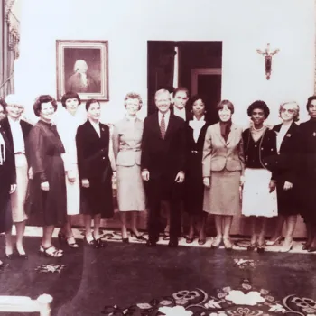 Image: In 1980, President Jimmy Carter met with members of the new National Association of Women Judges, many of whom he had appointed to the federal bench. 