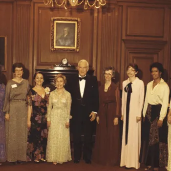 Image: Chief Justice Warren Burger with newly appointed women federal judges, in 1979 or 1980.