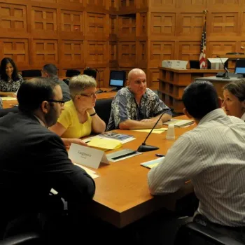 Teachers from every state participate in the annual teachers institute in a federal courtroom in Washington D.C.