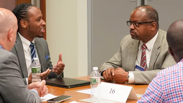 Roundtable discussion with judges and participants.