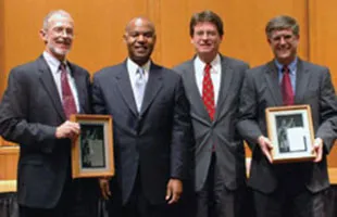 Pictured are the winners of the Leonidas Ralph Mecham Award.