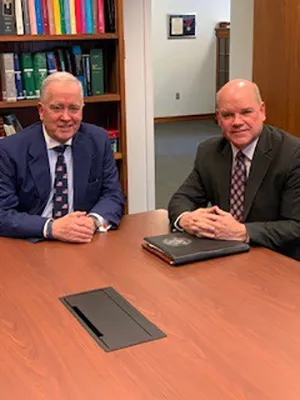 Chief Judge John E. Jones III, left, and Clerk of Court Peter J. Welsh, Middle District of Pennsylvania