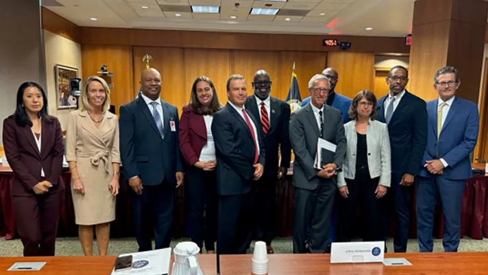 Jerome Brough with members of the U.S Sentencing Commission in Washington, D.C.