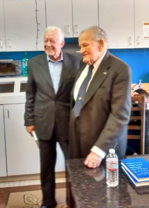 President Carter and U.S. District Judge S. Arthur Spiegel